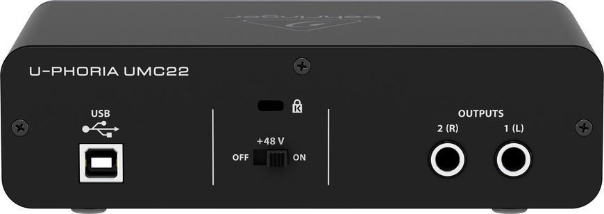 USB аудиоинтерфейс Behringer UMC22