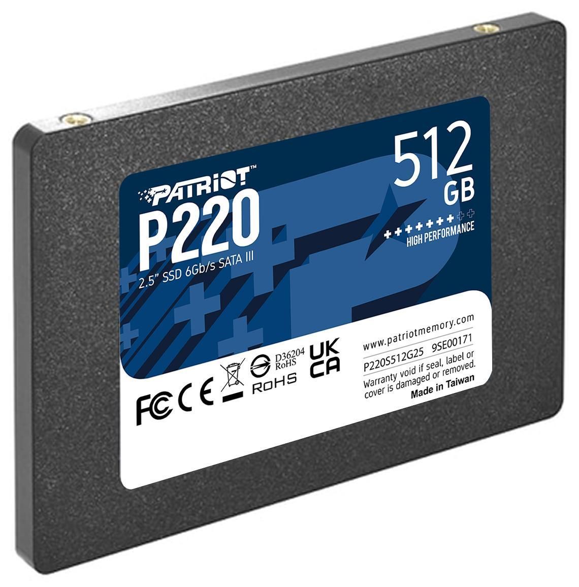 SSD накопичувач PATRIOT P220 512 GB (P220S512G25)