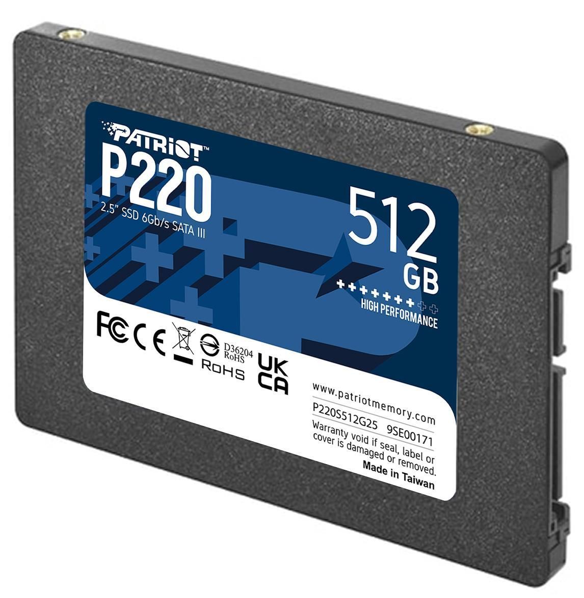 SSD накопичувач PATRIOT P220 512 GB (P220S512G25)