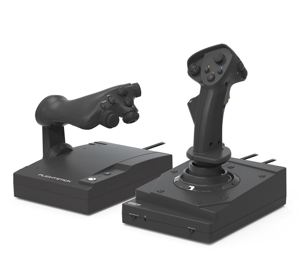Джойстик, рычаг управления двигателем Hori XS/PC Flight Stick (MBS-015U)