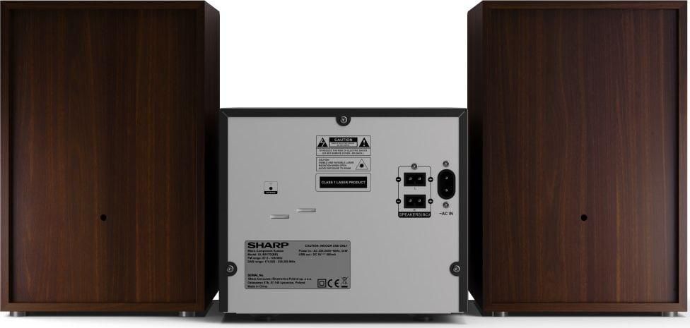 Музыкальный центр Sharp XL-B517D Black/Brown