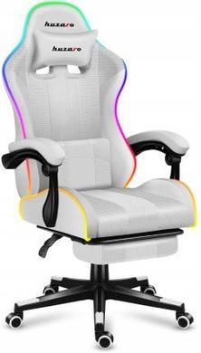 Комп'ютерне крісло для геймера Huzaro Force 4,7 White RGB