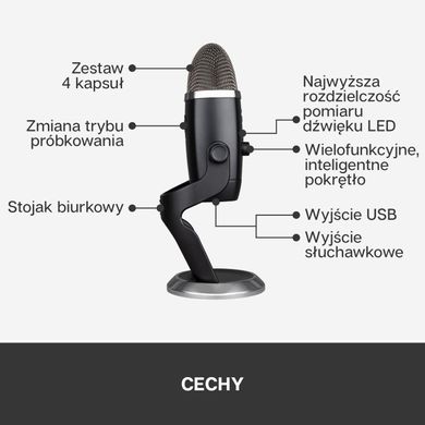 Микрофон для ПК/ для стриминга, подкастов Blue Yeti X Pro (988-000244)