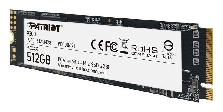 SSD накопитель Patriot P300 512 GB (P300P512GM28)
