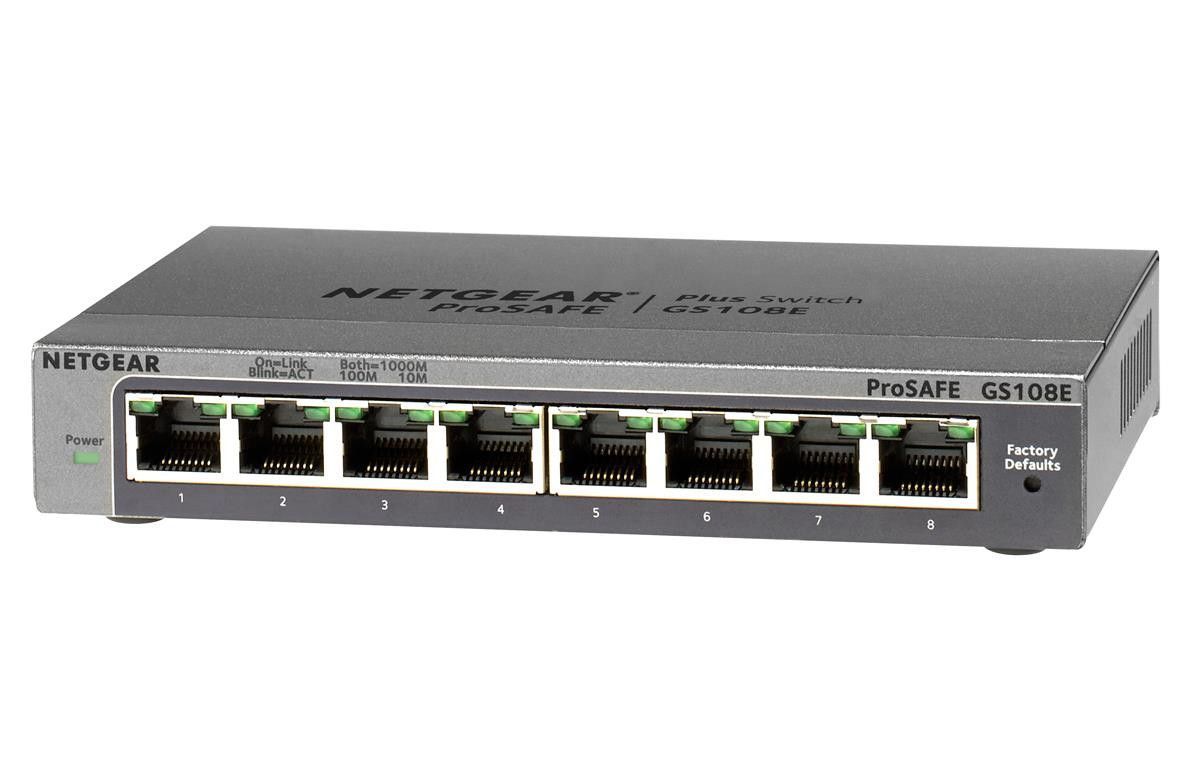 Комутатор керований Netgear GS108E-300PES