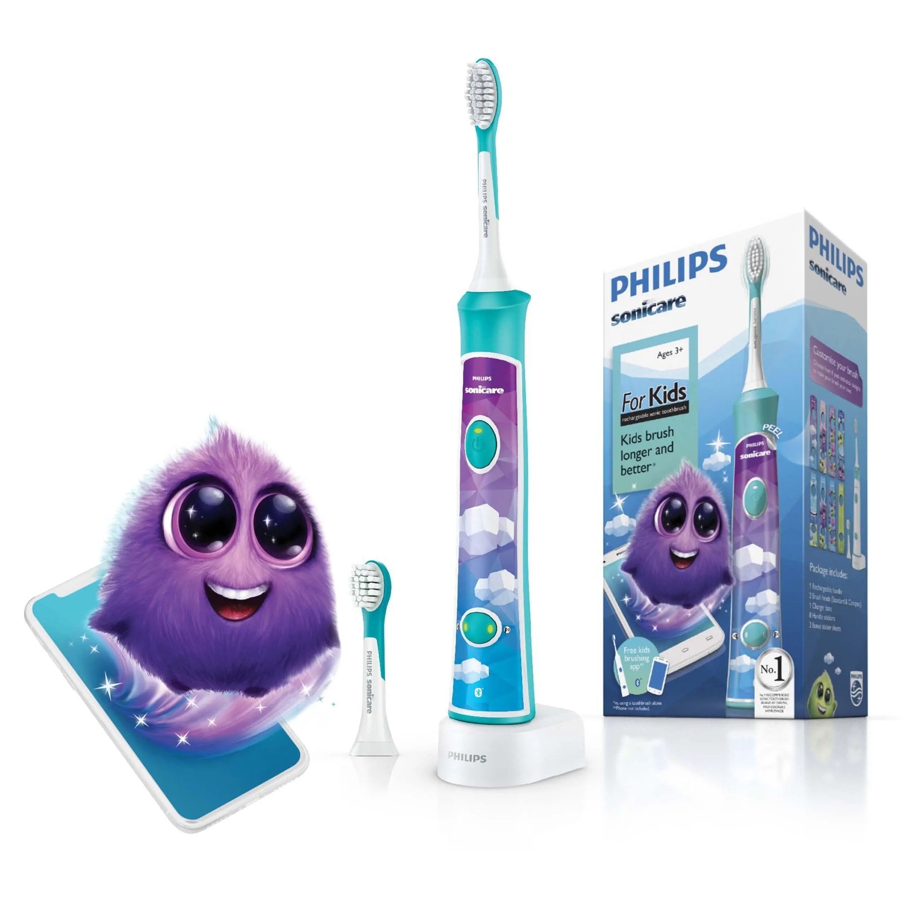 Електрична зубна щітка Philips Sonicare For Kids HX6322/04