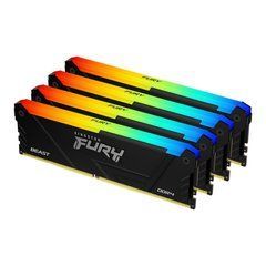Пам'ять для настільних комп'ютерів Kingston Fury 32 GB (4x8GB) DDR4 3600 MHz Beast RGB (KF436C17BB2AK4/32)