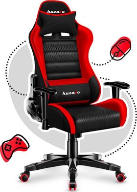 Комп'ютерне крісло для геймера Huzaro Ranger 6,0 Red Mesh
