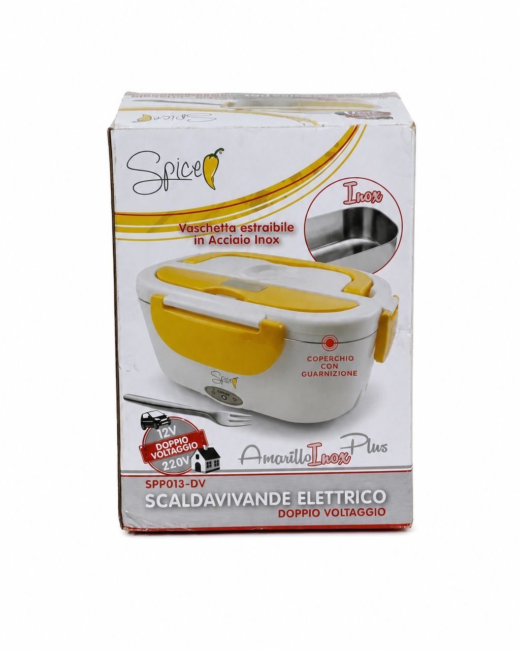 Контейнер з підігрівом SPICE - AMARILLO INOX TRIO