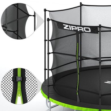 Батут Zipro Jump Pro 12FT 374см с внешней сеткой