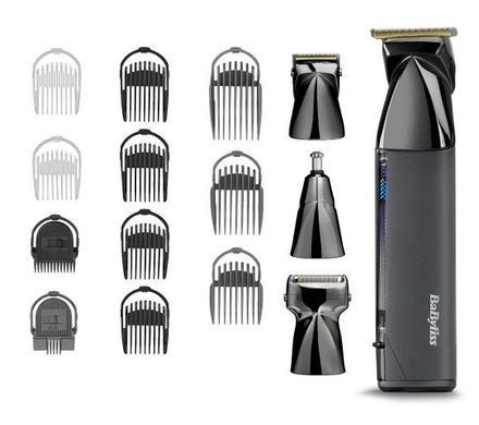 Тример для бороди та вусів BaByliss Super-X Metal Black Edition MT991E
