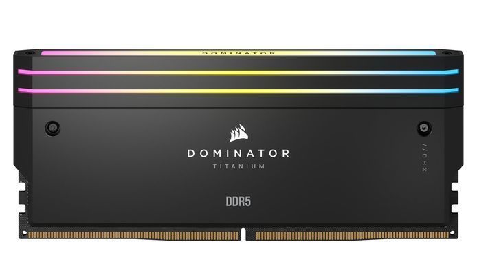 Пам'ять для настільних комп'ютерів Corsair 64 GB (2x32GB) DDR5 6400 MHz Dominator Titanium RGB (CMP64GX5M2B6400C32)