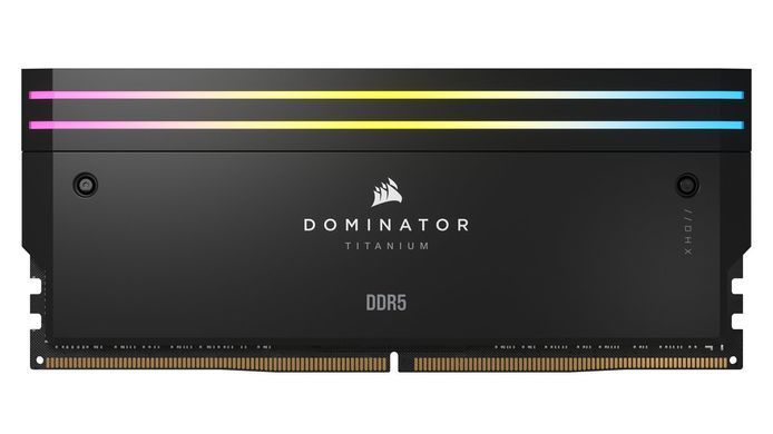Пам'ять для настільних комп'ютерів Corsair 64 GB (2x32GB) DDR5 6400 MHz Dominator Titanium RGB (CMP64GX5M2B6400C32)