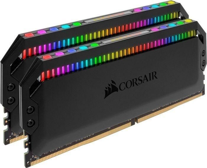Память для настольных компьютеров Corsair 16 GB (2x8GB) DDR4 3200MHz Dominator Platinum RGB Black (CMT16GX4M2Z3200C16)