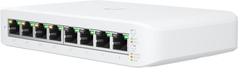 Комутатор керований рівня 2 Ubiquiti UniFi Switch Lite 8 PoE USW-Lite-8-PoE
