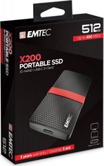 SSD накопичувач Emtec Portable X200 512 GB (ECSSD512GX200)