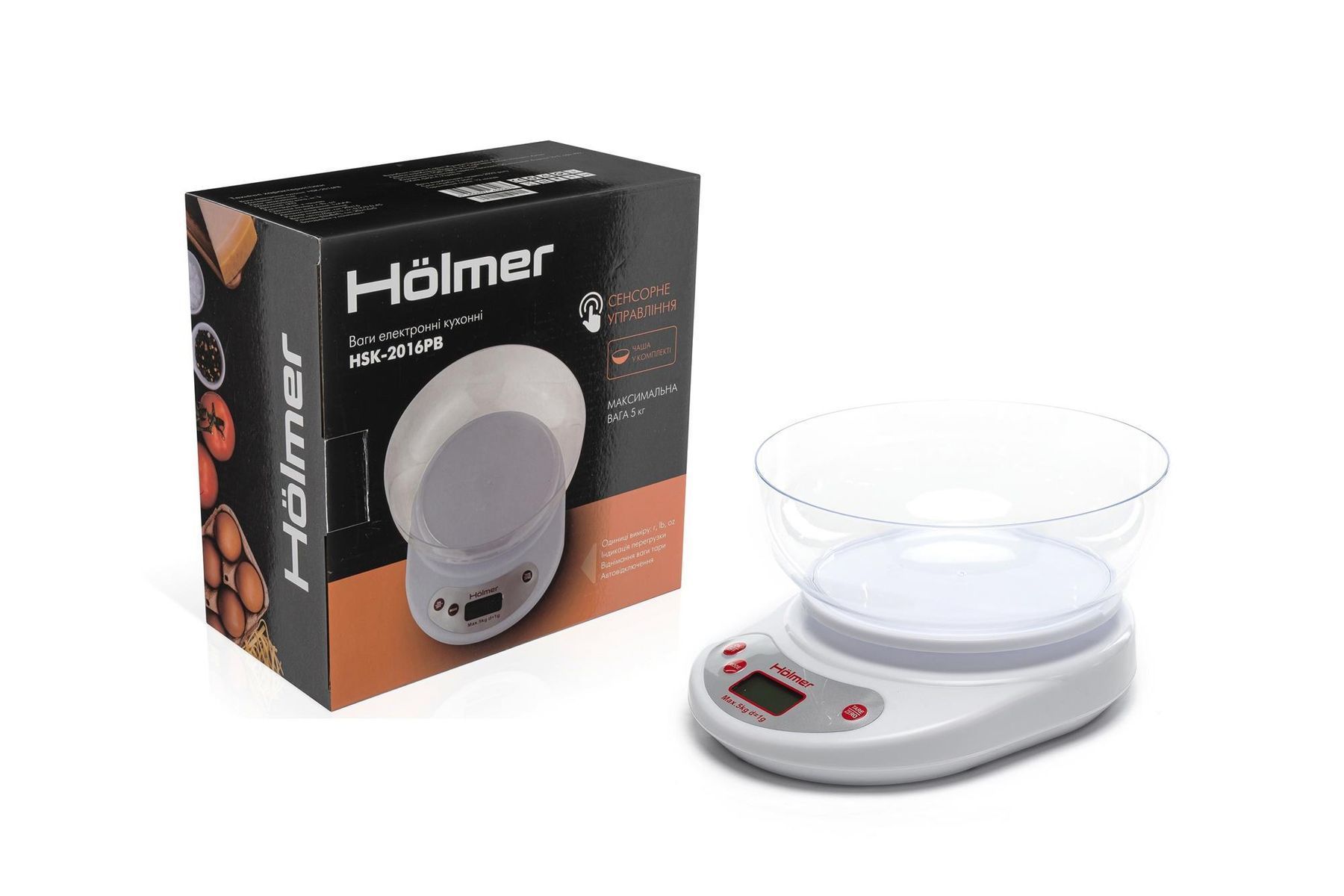 Весы кухонные электронные Holmer HSK-2014SS