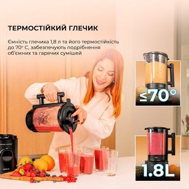 Блендер стаціонарний Cecotec Grand Katana 2700MAX Total Destroy Screen B (CCTC-03986)