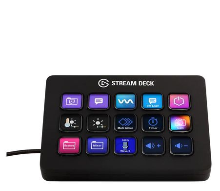 Контролер для стрімінга Elgato Stream Deck MK.2 Black (10GBA9901)