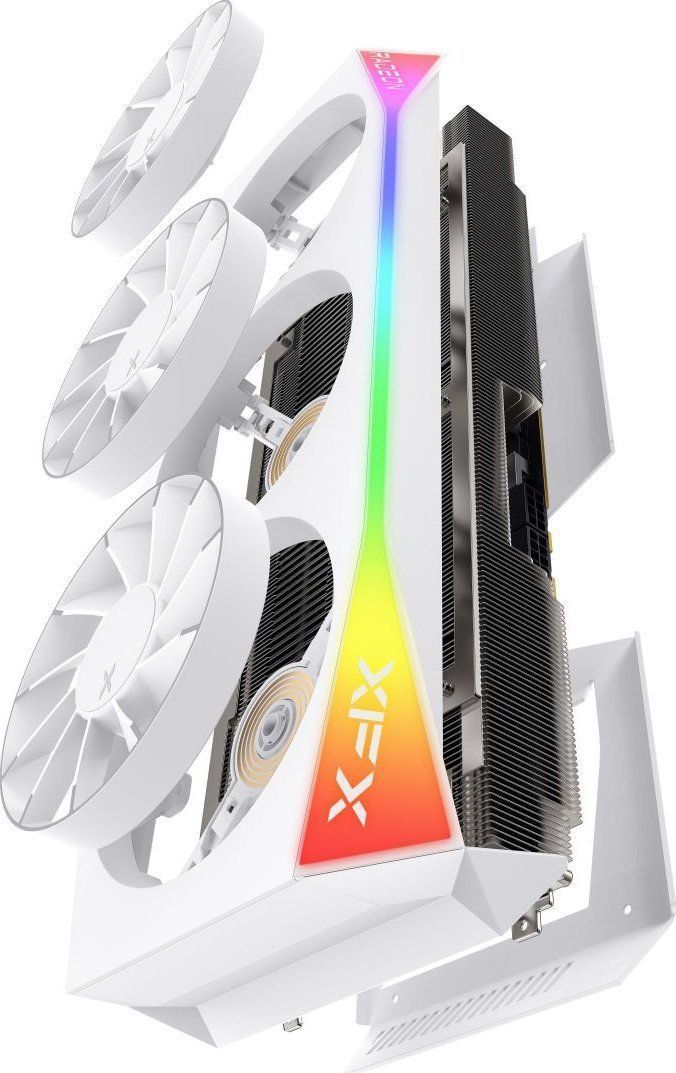 Видеокарта XFX Mercury AMD Radeon RX 9070XT OC White Magnetic Air Edition with RGB (RX-97TMARGW9)