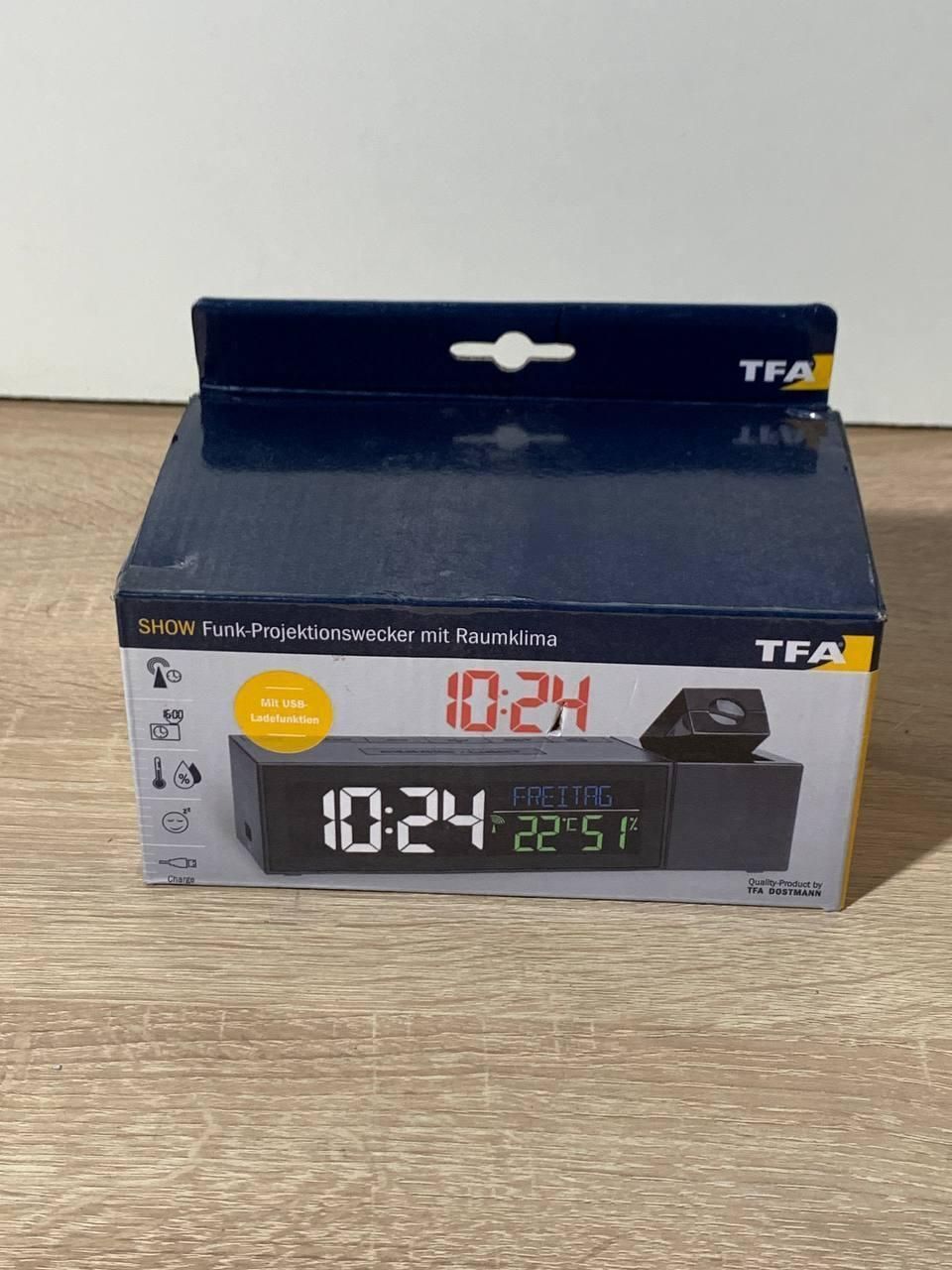Настольные часы с будильником TFA 60501401
