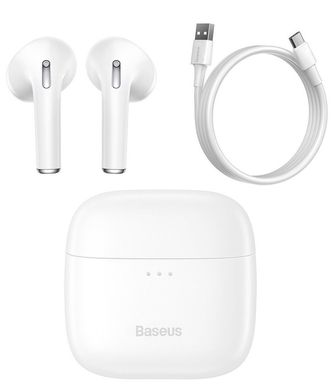 Навушники TWS Baseus E8 White (NGE8-02)