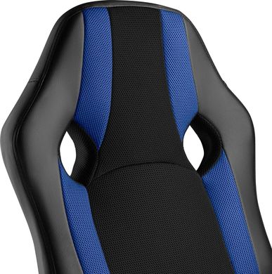 Компьютерное кресло для геймера Tectake Goodman Black-Blue (403491)