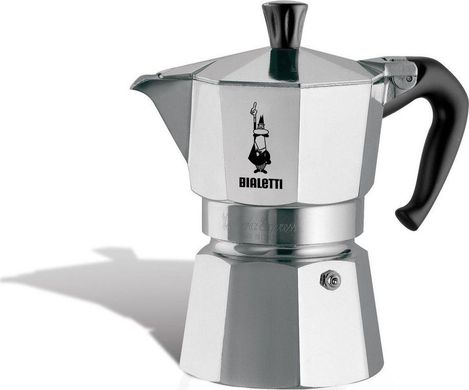 Кофеварка гейзерная Bialetti MOKA EXPRESS 4TZ silver-black
