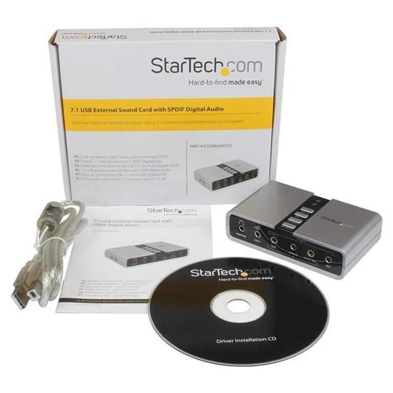 Звуковая карта внешняя StarTech ICUSBAUDIO7D