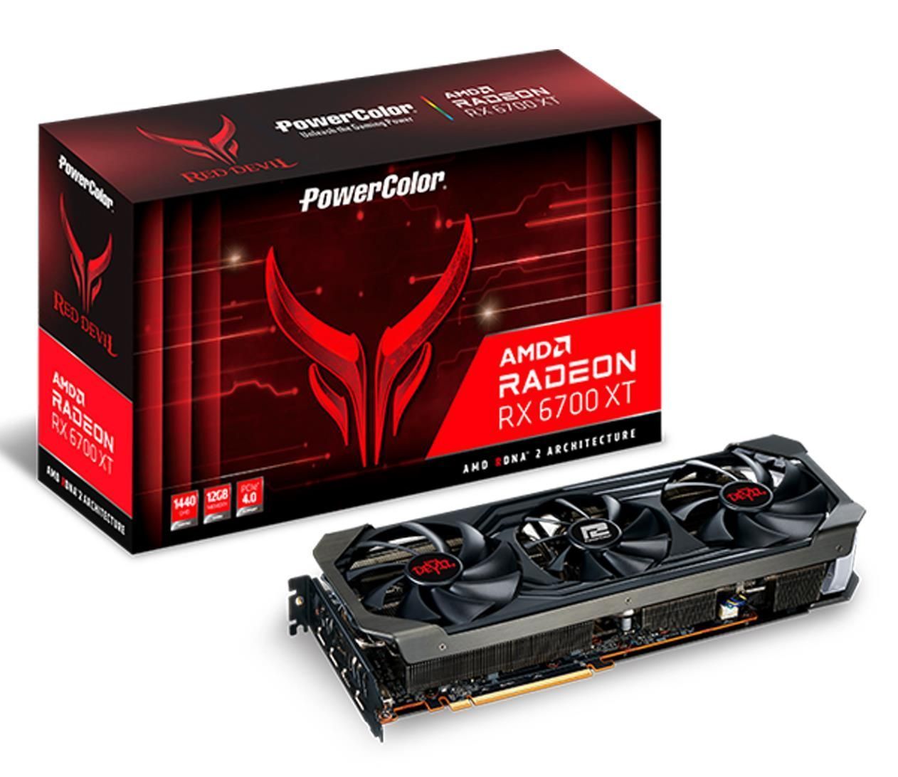 PowerColor Radeon RX 6700 XT 12GB グラボ Видеокарта PowerColor Radeon RX 6700 XT Red Devil 12GB (AXRX