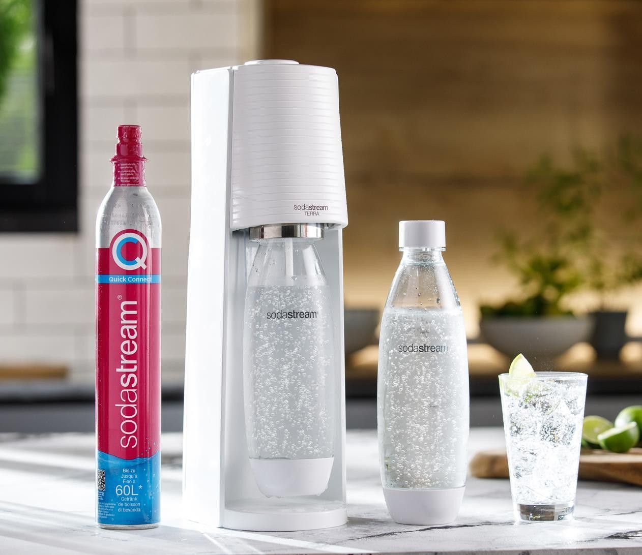 Сифон для газирования воды SodaStream Terra White