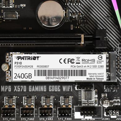 SSD накопитель Patriot P310 240 GB (P310P240GM28)